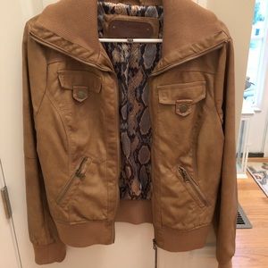 Juniors large leather jacket